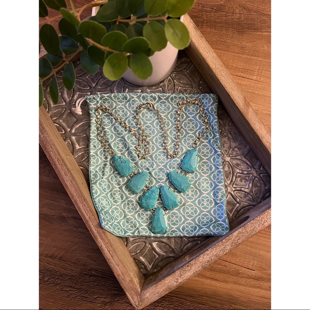 Kendra Scott Turquoise Harlie Necklace